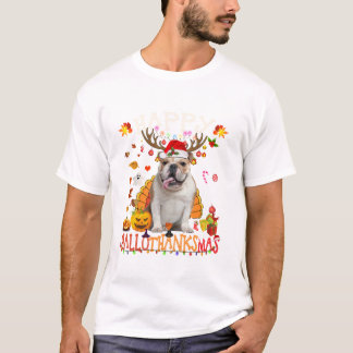 French Bulldog Halloween Christmas Tシャツ