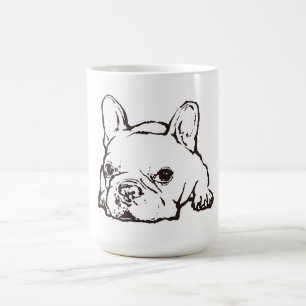 French Bulldog Handwritten Illustration CoffeeMug コーヒーマグカップ
