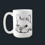 French Bulldog Handwritten Illustration CoffeeMug コーヒーマグカップ<br><div class="desc">French Bulldog Handwritten Illustration CoffeeMug Perfect for living room and office. Colored in cool monochrome!</div>