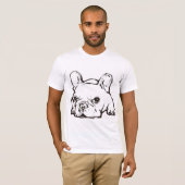 French Bulldog Handwritten Illustration Tshirt Tシャツ (正面フル)