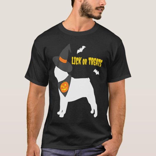 French Bulldog Happy Halloween Pumpkin Witch Frenc Tシャツ (正面)