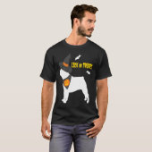 French Bulldog Happy Halloween Pumpkin Witch Frenc Tシャツ (正面フル)