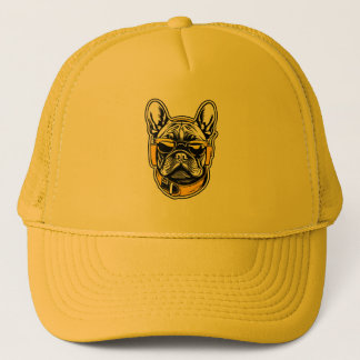 French Bulldog Headphones キャップ