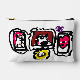 French bulldog hearts   アクセサリーポーチ