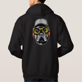 French Bulldog Hip Hop パーカ