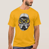 French Bulldog Hip Hop Tシャツ (正面)
