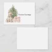 French Bulldog Holiday Card ノートカード (正面/裏面)