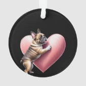 French Bulldog I love you オーナメント (裏面)