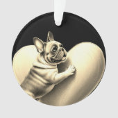 French Bulldog I love you オーナメント (正面)