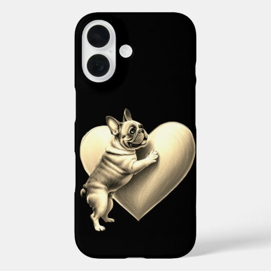 French Bulldog I love you Case-Mate iPhoneケース (裏面)