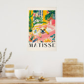 French Bulldog in Bathtub Art Print Matisse Style ポスター (キッチン)