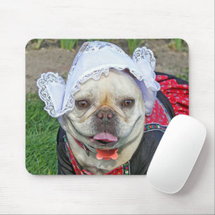 French Bulldog In Dutch Costume マウスパッド