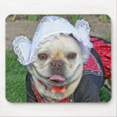 French Bulldog In Dutch Costume マウスパッド (正面)