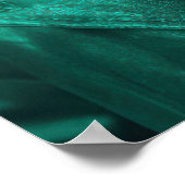 French Bulldog in Green Leather Jacket Art ポスター (角)