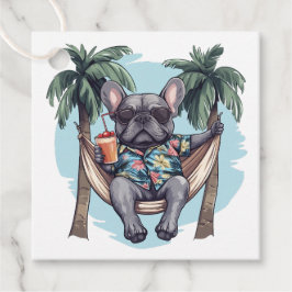 French Bulldog In Hawaiian Top フェイバータグ