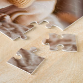 French Bulldog in Knitted Dog Attire ジグソーパズル (側面)