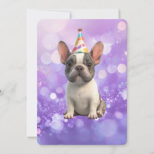 French Bulldog Invitation Card (正面)