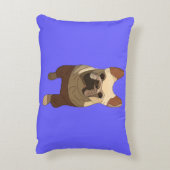 French Bulldog, Lavender Purple アクセントクッション (裏面(縦))