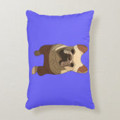 French Bulldog, Lavender Purple アクセントクッション (正面(垂直))