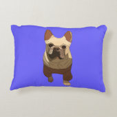 French Bulldog, Lavender Purple アクセントクッション (裏面)
