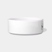 French Bulldog Line Art personalized bowl ボウル (左)