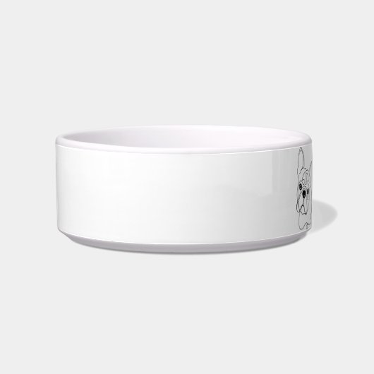 French Bulldog Line Art personalized bowl ボウル (左)