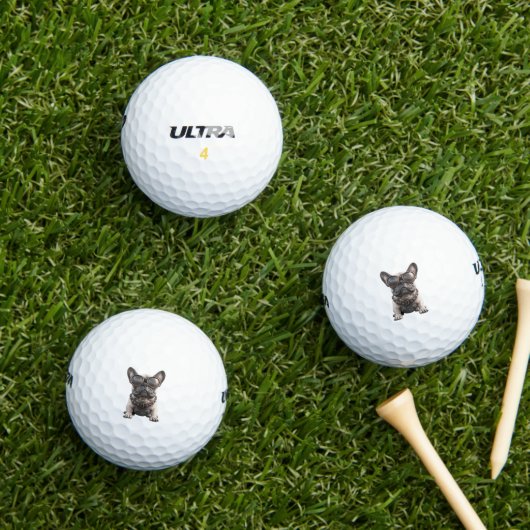 French Bulldog Lover Golf Balls ゴルフボール (インサイチュ 芝生)