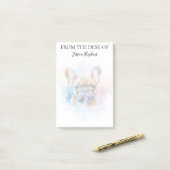 French Bulldog Lover Monogrammed Dog ポストイット (デスク上)