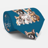 French Bulldog lustige Freunde Bulldoggen ネクタイ (ロール)