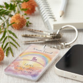 French Bulldog Memorial Keychain – Grief Music キーホルダー (正面右)