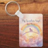 French Bulldog Memorial Keychain – Rainbow Bridge キーホルダー (正面)