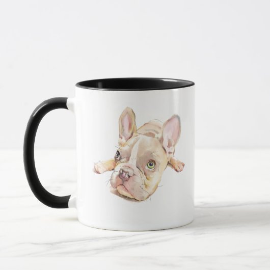 French Bulldog Mug, Dog Mom Gift, Cute Ceramic マグカップ (左)