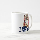 French Bulldog Mug I Run This House Frenchie Mom G コーヒーマグカップ (正面右)
