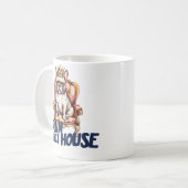 French Bulldog Mug I Run This House Frenchie Mom G コーヒーマグカップ (正面左)