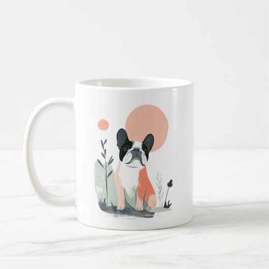 French Bulldog Mugs コーヒーマグカップ (左)