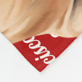 French Bulldog Name Christmas Holiday フリースブランケット (角)