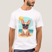 French Bulldog on Vacation Tシャツ (正面)