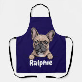 French Bulldog Personalized Dog Name Pet Owner エプロン (正面)