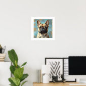 French Bulldog Personalized Print ポスター (ホームオフィス)