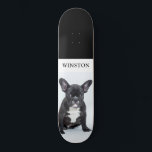 French Bulldog Pet Photo スケートボード<br><div class="desc">Does your dog skateboard,  or ride with you? Just add your dog's photo and name to this cool modern skateboard.</div>