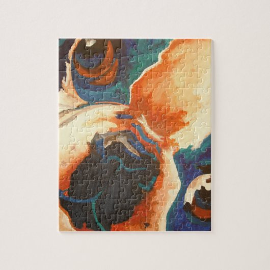 French Bulldog Pet Portrait ジグソーパズル (縦)