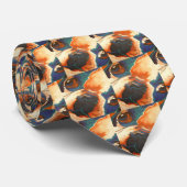 French Bulldog Pet Portrait ネクタイ (ロール)