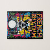 French Bulldog Playing Drums ジグソーパズル (横)