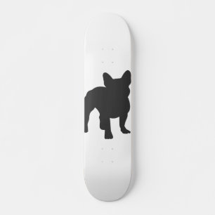 French Bulldog purebred dog silhouette スケートボード