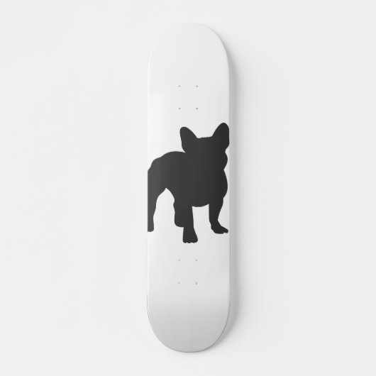 French Bulldog purebred dog silhouette スケートボード (正面)