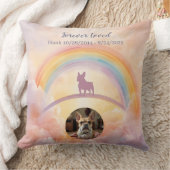 French Bulldog Rainbow Bridge Memorial Throw クッション (ブランケット)
