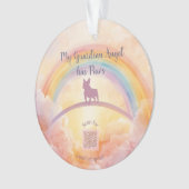 French Bulldog Rainbow Bridge Ornament オーナメント (正面)