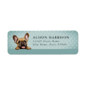 French Bulldog Return Address Labels ラベル (正面)