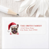 French Bulldog Return Address Labels ラベル (インサイチュ)