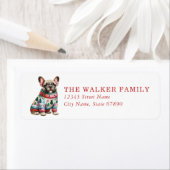 French Bulldog Return Address Labels ラベル (インサイチュ)